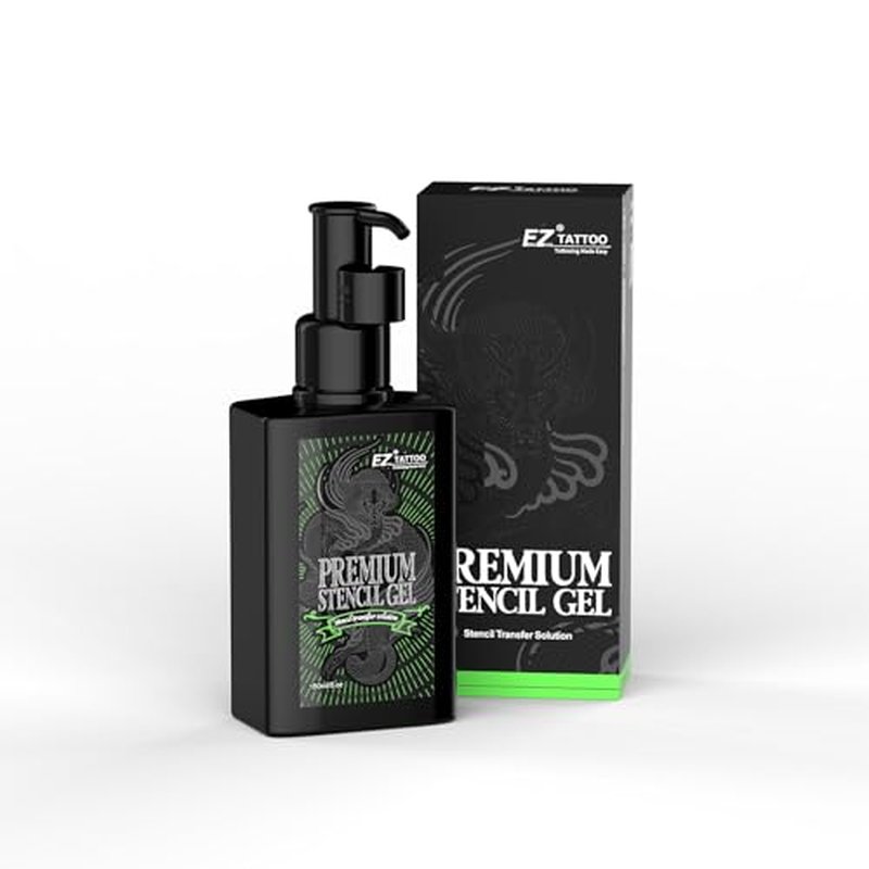 EZ Tattoo Stencil Gel - 5OZ Mild Skin-Friendly Tattoo Transfer Gel, Skin Solution Gel, Stencil Stuff Cream for Transfer Stickers Paper Supplies Accessories