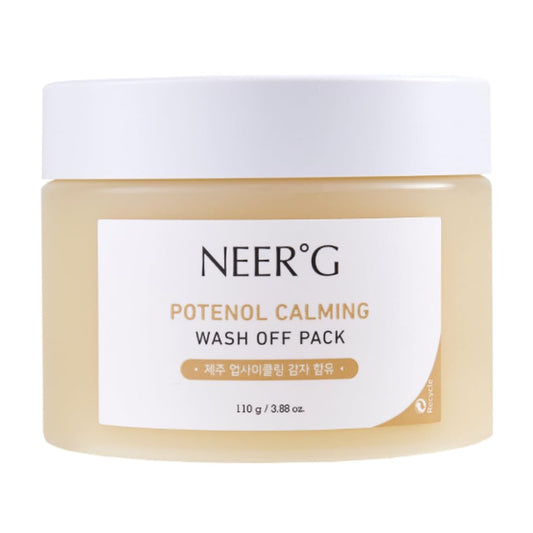 NEER°G Potenol Calming Wash Off Pack 3.88oz (110g) Soothes Sensitive Skin, Calm with Panthenol