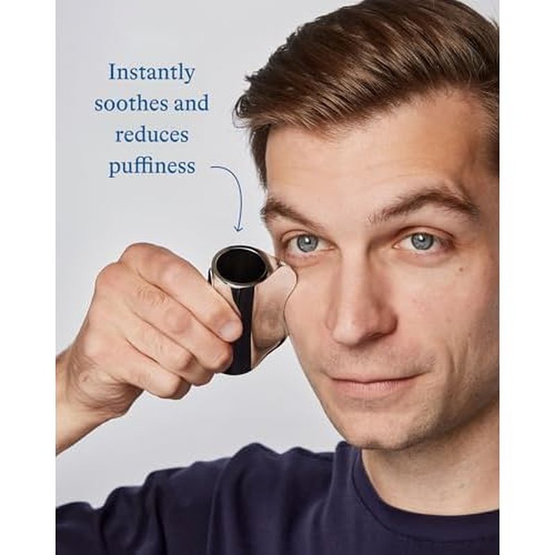 Harry's Cooling Eye Kit for Men - Gua Sha Depuffing Facial Massage Tool and 2 Cooling Eye Sticks