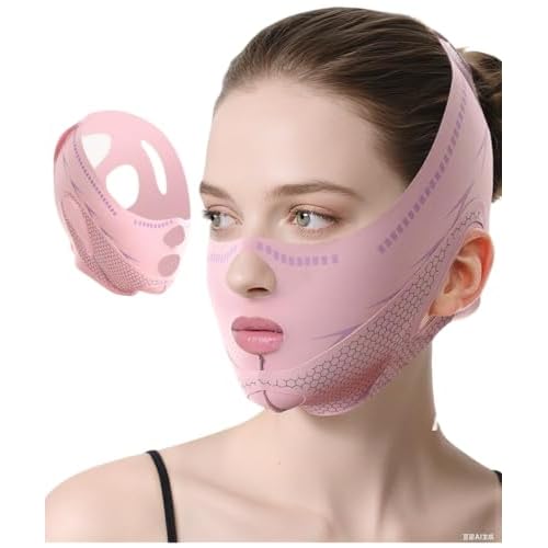 V Line Lifting Mask Chin Strap for Sleeping, V Line Mask, Face Lift Prevent Sagging,Double Chin Reducer,Jawline Shaper,All-Around Coverage, Wrapping and Shaping More Comprehensively.