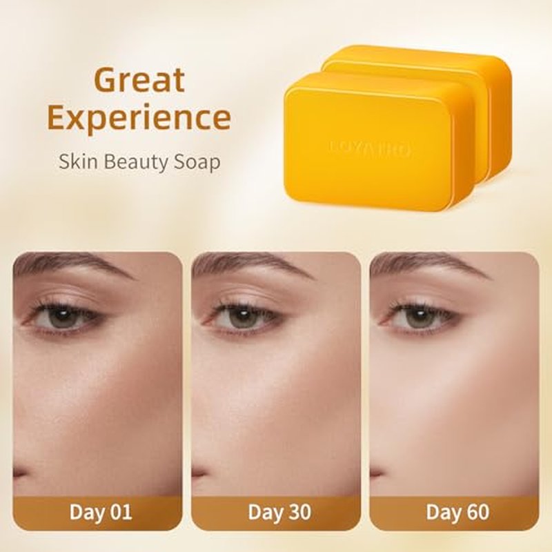 Kojic Acid Turmeric Soap Bar Dark Spots for Face & Body, Deep Cleansing, Gentle Soap Sensitive Skin Formula, All Skin Types