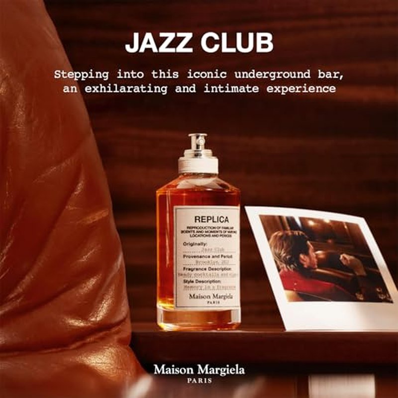 Maison Margiela - Replica - Jazz Club Eau de Toilette - Warm & Spicy Scent - With Vanilla, Rum Accord, & Tobacco