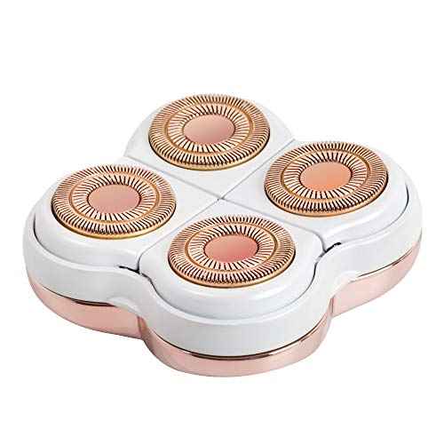 tuokiy Legs Hair Remover Replacement Heads For Finishing Touch Flawless Legs Women's Hair Remover Rose Gold