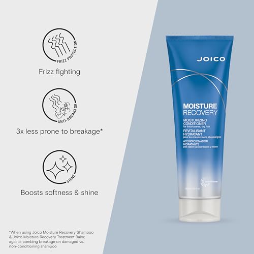 Joico Moisture Recovery Moisturizing Conditioner | For Thick, Coarse, Dry Hair | Restore Moisture, Smoothness, Strength, & Elasticity | Reduce Breakage | With Jojoba Oil & Shea Butter | 8.5 Fl Oz