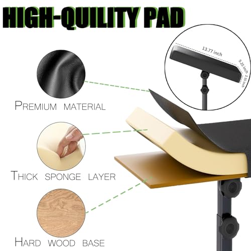Tattoo Arm Rest - Beoncall Tattoo armrest and Legrest Stand 360¡ÆAdjustable Armrest Foldable Legrest Leather Pad Thick Sponge Stable Base for Tattoo Studio Tattoo Artists