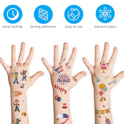 Printable Temporary Tattoo Paper for INKJET Printer, 12-Sets Custom Tattoo Printer Sticker 8.5X11", DIY Personal Clear Transfer Paper for Kids, Family, Christmas, Birthdays, Parties, Festivals