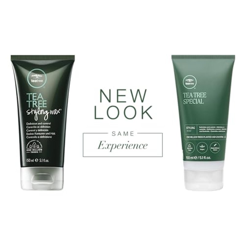 Tea Tree Styling Wax, Adds Definition + Hold, For All Hair Types, 5.1 fl. oz.