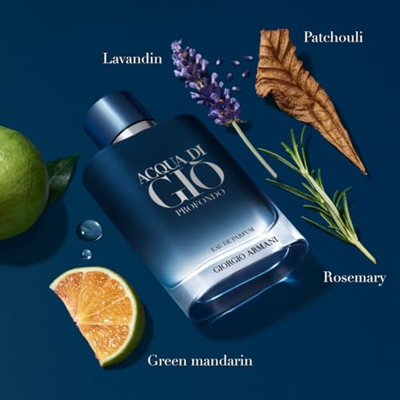 Armani beauty? Acqua di Gi? Men's Cologne Trio ($124 Value) ? Eau de Toilette, Profundo, & Parfum - 0.5 Fl Oz Each