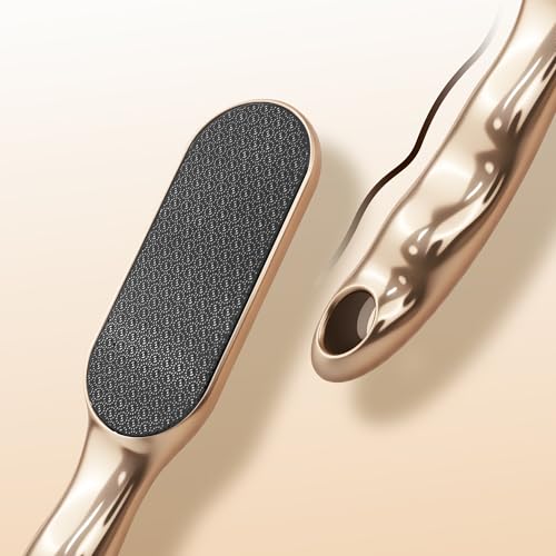 NOVAL Callus Remover Gel 250ml and Gold Handle Nano Glass Foot File Set£¬Dead Skin Remover for Feet, Exfoliating Gel for Cracked Heels and Smooth Pedicure Care