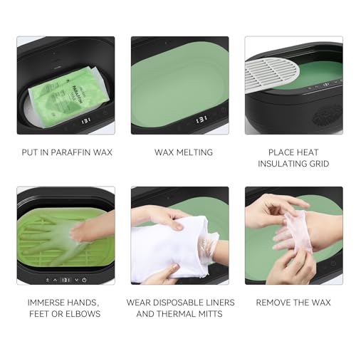 Paraffin Wax for Hand and Feet, 6 Packs Aloe vera Paraffin Wax Refill for Paraffin Wax Bath Hydration