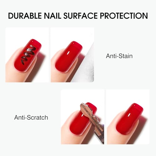 VENALISA No Wipe Gel Top Coat- High Gloss Shiny Long Lasting Top Coat Clear Gel Nail Polish, Soak Off Nail Art Home and Professional Manicure