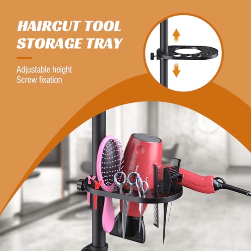 Relx Wig Stand Tripod - Adjustable Wig Head Stand with Tool Tray- Double Locking Mannequin Head Stand for Hairdressing Training(Mannequin Head Not Included)