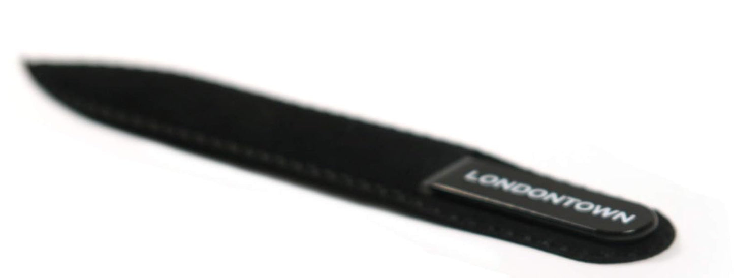Black Glass Nail File - Durable & Gentle on Nails | 0.48 oz (Single Pack)