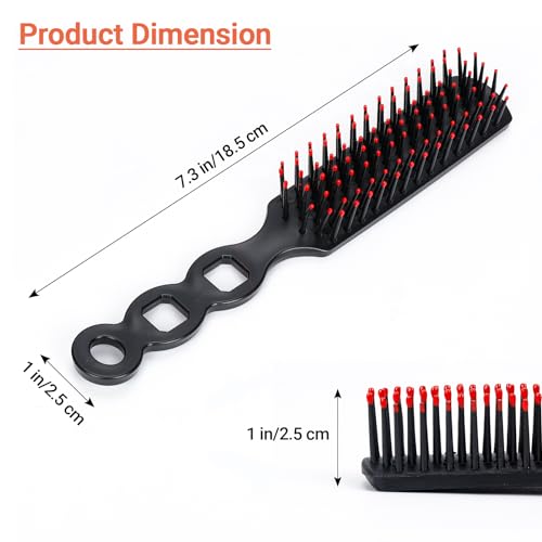 100 Packs Bulk Hair Brushes for Homeless, Anti Entangling Hair Brushes Anti Static Massage Combs, Disposable Plastic Hairbrush suitable Shelter Hotel Nursing Home Charity Church -Individually Wrapped