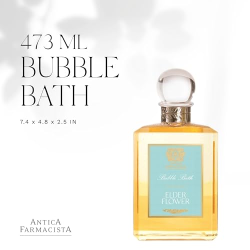 Antica Farmacista Bubble Bath - Relaxing Foam Bath with Honey, Jojoba Oil & Aloe Vera - Luxury Gift for Any Occasion - Elderflower, 16 fl oz