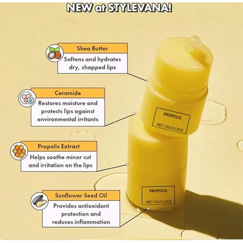 Honey Lip Butter, 12hrs Long-lasting Moisture, Gentle Exfoliation, Hygienic Twist Dispenser,korean skin care