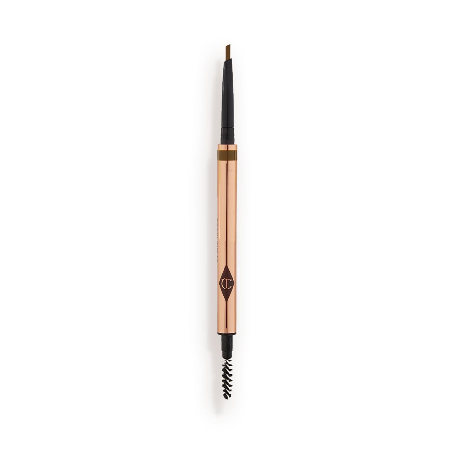 Charlotte Tilbury Brow Cheat Eyebrow Pencil - Refillable Micro-Precision Brow Pencil with Angled Tip for Natural Hair-Like Strokes - 16-Hour Wear, Waterproof, Vitamin E + Carnauba Wax - Soft Brown