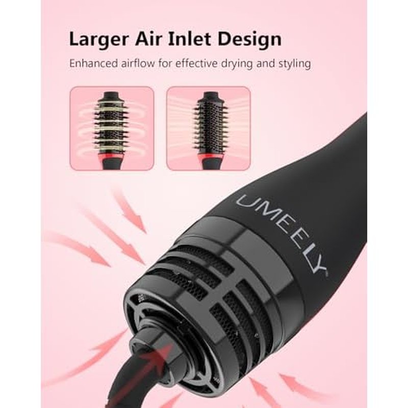 Plus 2.0 Hair Dryer Brush Blow Dryer Brush in One, 2'' Oval Brush Head Hot Air Brush Styler & Volumizer with Ionic Technology, NTC Smart Temp Control for Smooth, Frizz-Free, Shiny Hair