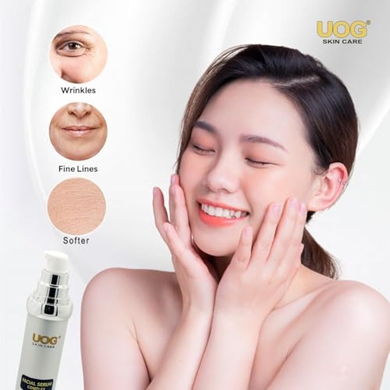 UOG (United One) Face Serum Complex ? Hydrating & Firming Face Serum| Lifts, Tightens & Improves Skin Texture | Reduces Fine Lines & Wrinkles for Neck & Jawline | 50ml/1.7oz