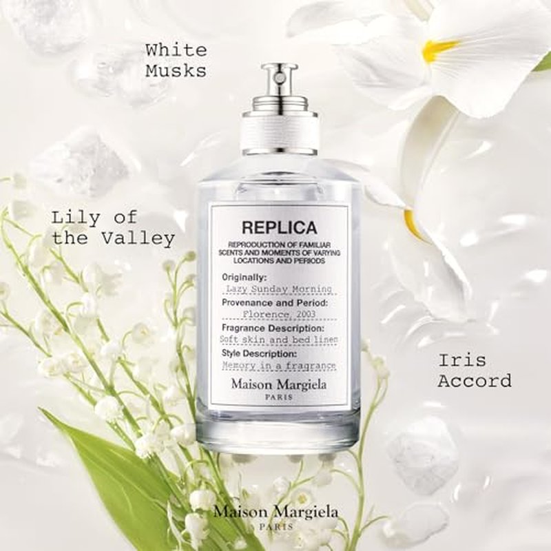 Maison Margiela - Replica - Lazy Sunday Morning Eau de Toilette - Fresh & Floral Fragrance - With Lily of the Valley, Iris Accord & White Musks Accord
