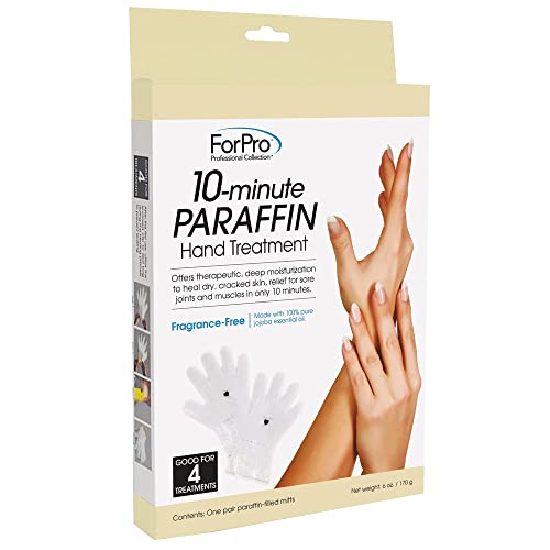 ForPro Professional Collection 10-Minute Paraffin Hand Treatment, Spa and Home Treatment Gloves, Fragrance Free, One-Pair