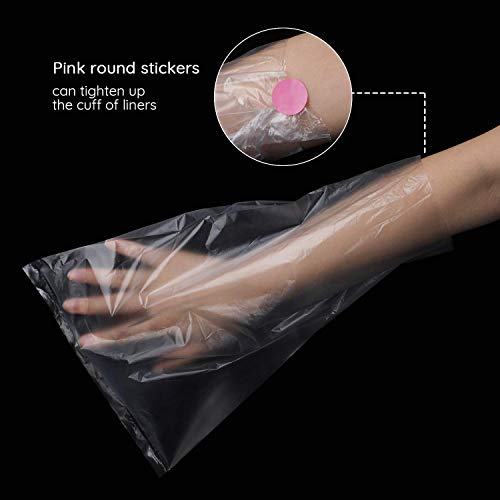 Segbeauty Paraffin Wax Bags for Hands and Feet, 200 Counts Plastic Paraffin Wax Liners, thera-py Bath Wax Refill Socks and Gloves Paraffin Bath Mitts Covers for Wax treat-ment Paraffin Wax Machine