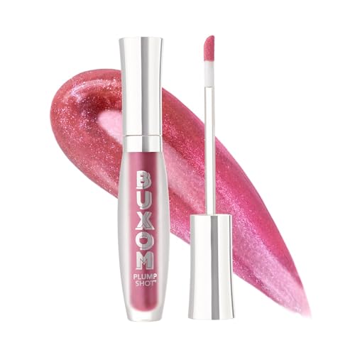 Buxom Plump Shot Peptides Lip Serum, Plumping Lip Gloss, Plumper with Advanced Peptides, Hyaluronic Acid, Avocado & Jojoba Oil, Cruelty-Free
