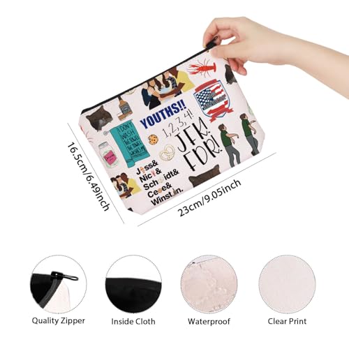 TV Show Inspired Gift TV Series Cosmetic Bag Moonwalking Tv Sitcom Gift For Women BFF (new tv girl)