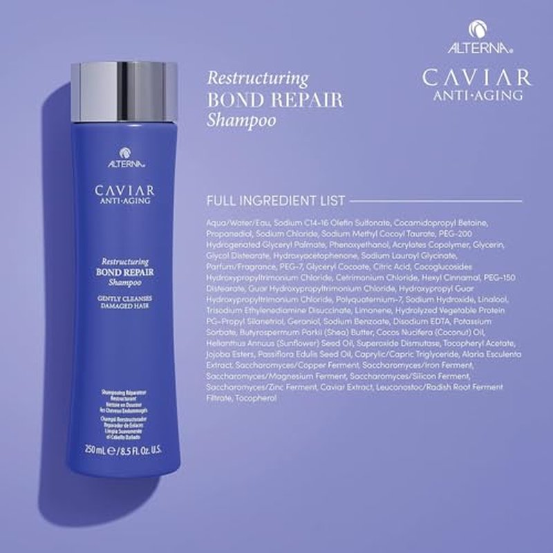 Alterna CAVIAR Anti-Aging Restructuring Bond Repair Conditioner | For Brittle, Damaged and Split Ends | Repairs, Strengthens & Protects Damaged Hair | Sulfate Free