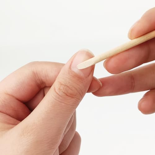 200PCS Orange Wood Nail Sticks, 4.5-Inch Double Sided Cuticle Pusher and Remover, Manicure and Pedicure Tool for Nail Art