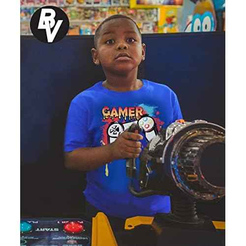 BROOKLYN VERTICAL 4-Pack Boys Short Sleeve Crew Neck T-Shirt with Chest Print | Soft Cotton Sizes 6-20