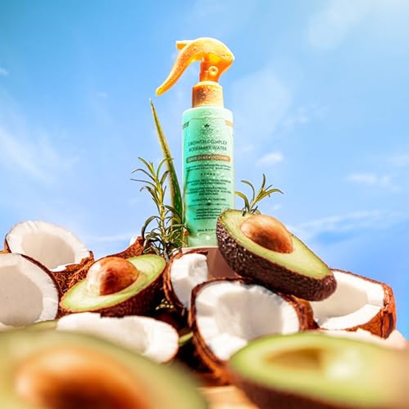 Nature Spell Rosemary Water Leave in Conditioner, Promotes Hair Growth, Heat Protection Spray, Detangling, Smoothes & Adds Shine, For All Hair Types, 5.07 Fl Oz