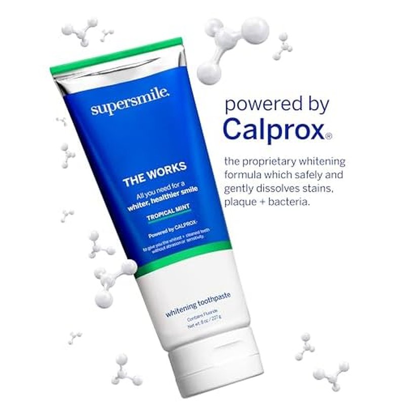 Supersmile The Works ? Professional Whitening Toothpaste and Accelerator Duo ? Whitens Up to 6 Shades
