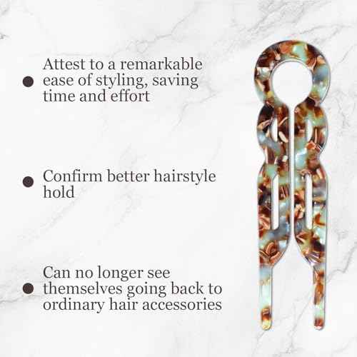 4 Pack Lialys Hair Pin for Women ? Elegant Prestige Hair Accessories for Bun (C)