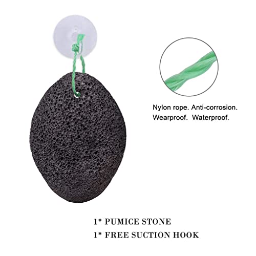 Pumice Stone for Feet, Natural Earth Lava Pumice Stone - Foot Callus Remover for Feet Heels, Pedicure Exfoliator for Dead Skin, Hard Skin and Foot Scrubber