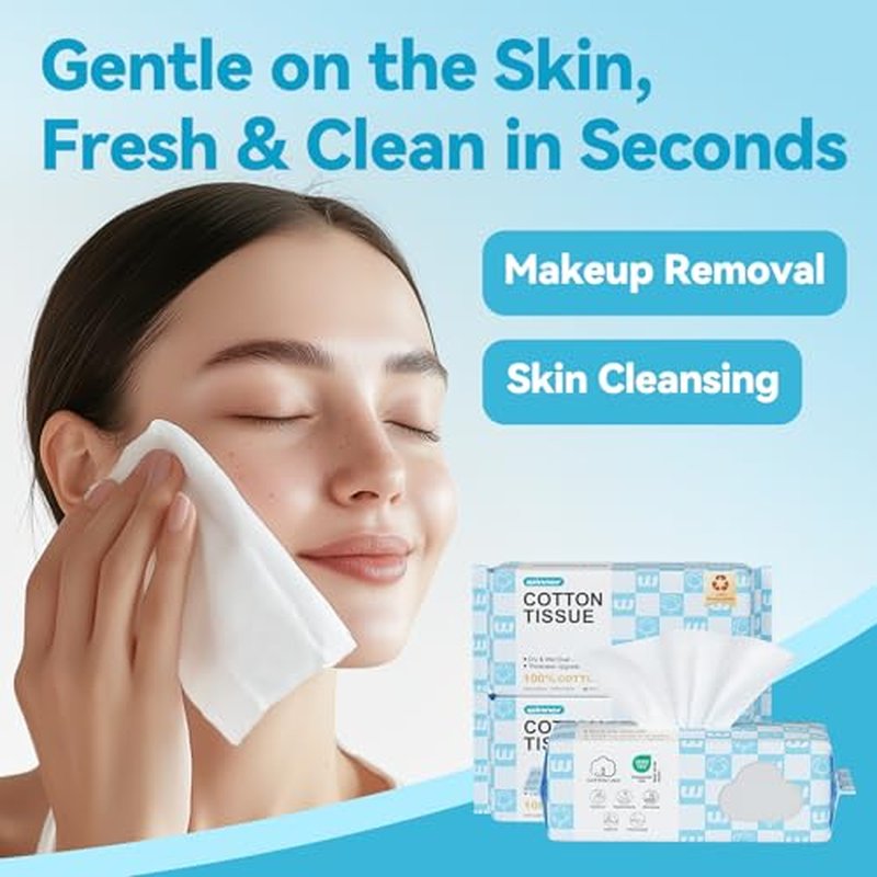Winner Soft Face Towels, Upgraded Thicker 100% USDA Biobased Facial Towels with Hangable Design, Unscented and Gentle on Sensitive Skin, Disposable Facial Towelettes (480 Count, Pack of 6)