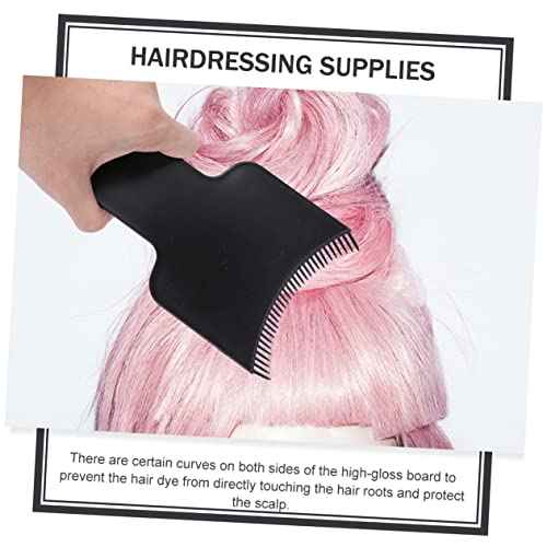 4Pcs Portable Hair Dye Highlighting Boards Hairdressing Tools for Hair Salon Use Black Hair Highlighting Board for Professional and Home Coloring