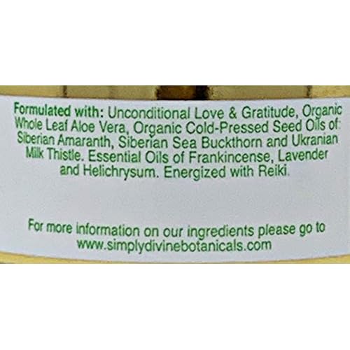 Simply Divine From Russia With Love, Natural and Organic Replenishing Moisturizer with Aloe Vera for All Skin Types, 2oz