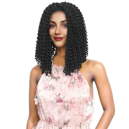 RIHANNAHAIR 7 Packs Passion Twist Hair 12 Inch Pre Looped Water Wave Crochet Hair Spring Twist Bohemian Braids for Black Women