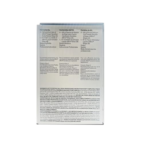 Argan Sensitive Scalp Relaxer - Alisador de Argan - 4 Single Applications