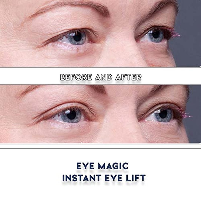Premium Eye Lift Strips for Droopy, Sagging, or Hooded Eyelids, Instant Non-Surgical Eyelid Tape, Hypoallergenic, Transparent, Strong Hold, 80 Count, S/M Size, Made in USA
