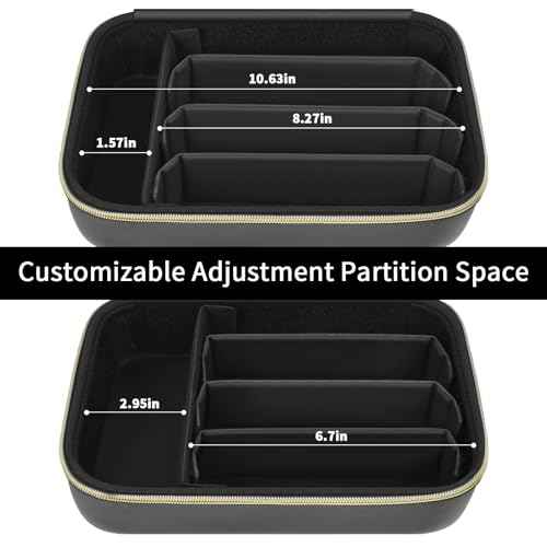 Barber Case for Hair Clippers Cutting Supplies, Trimmer Accessories Organizer for Wahl/ for Ufree/ for Andis Men Women Razor Grooming Kits, for Oneisal Dog Shaver- Washable Oilproof Travel Bag Only