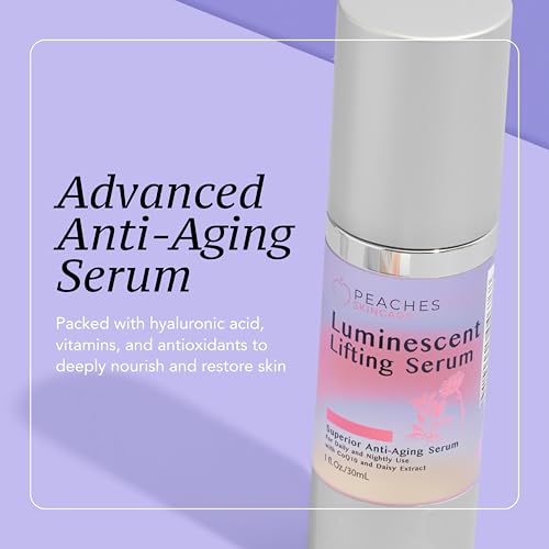 Face Tightening and Lifting Serum ? Anti-Aging Formula with Peptides and Vitamins A, B, C & E ? Vegan Skincare for Firm, Radiant Skin ? Luminescent Lifting Serum (1 fl. oz)