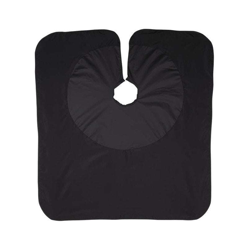 Cricket 50/50 All Purpose Cape for Professional Salon Barbershop Hairdresser, Waterproof Bleach Proof, Haircut Hair Color Gown, Black