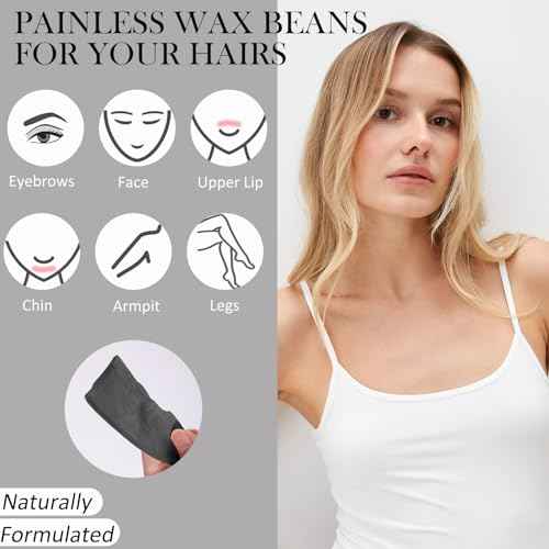 Wax Beads Bulk - 2.5lb Wax Beans Supplies for Esthetician - Professinal Painless Waxing for Face, Upper Lip, Bikini, Leg, Women Natural Melting Kit - Hypoallergenic Hard Wax Beads Bulk