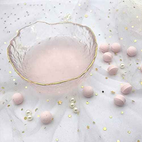 Pedicure Bowl 1Pcs Glass Nail Soaking Bowl Nail Art Remover Soak Soaker Manicure Soaking Bowl Nail Salon Bath Bowl for Fingernail Toenail Caring Polish Removal Manicure Bowl