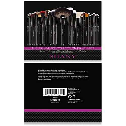 SHANY Makeup Brushes The Masterpiece Pro Signature Makeup Brush Set - Foundation Powder Concealers Eye Shadow brushes, Synthetic Bristle with Wooden handles, Premium Gift Packaging - 24pcs