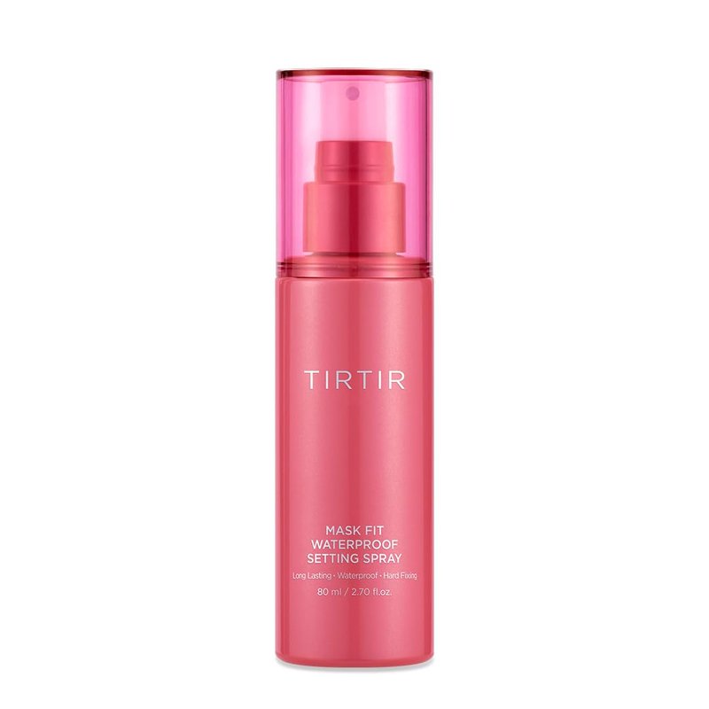 TIRTIR Waterproof Setting Spray – 24 Hour Long Lasting Fix, Sweatproof Water Resistant Makeup Finisher – Ethanol Free, Semi Matte Finish for Oily Skin – Korean Makeup Fixer
