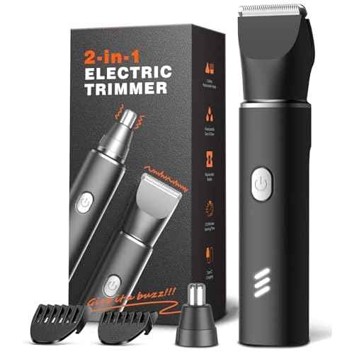 Body Hair Trimmer for Men: Manscape Electric Razor, Versatile Hair Trimmer for Groin, Beard, Nose/Ear Hair, Waterproof & USB-C Rechargeable,Travel Lock,Christmas Gifts for Men