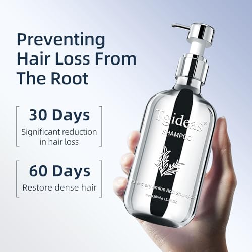 Tgideas Organic Biotin & Rosemary Hair Growth Shampoo ? Thickening Shampoo with Amino Acids for Hair Loss, Dandruff Control & Oily Scalp - for Women & Men